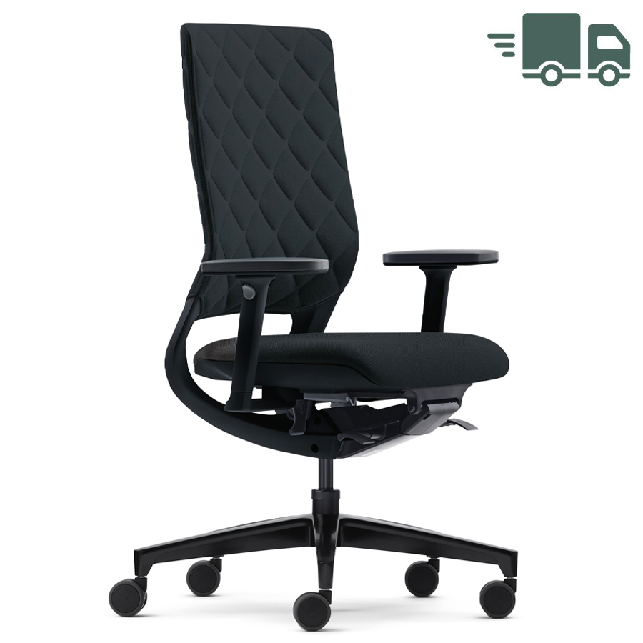 Klöber Mera Diamond schwarz Polster Cura schwarz (0500)