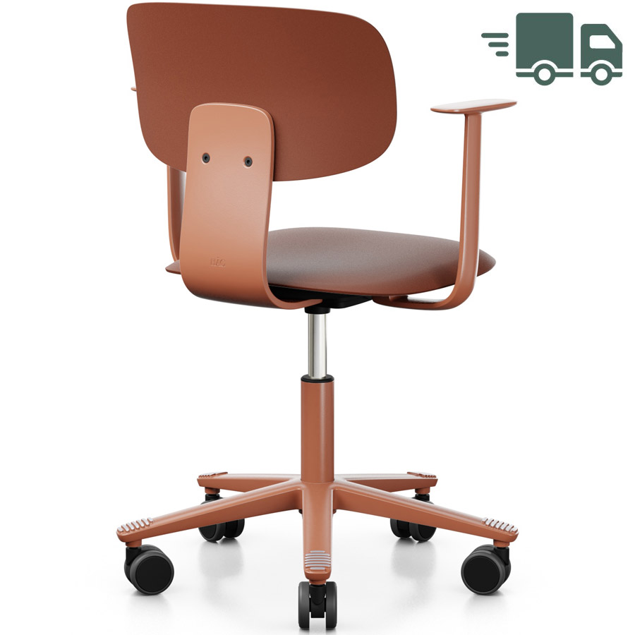 HAG Tion 2100 Bürostuhl Chestnut mit Armlehnen - Sitz u. Rückenschale Kunststoff