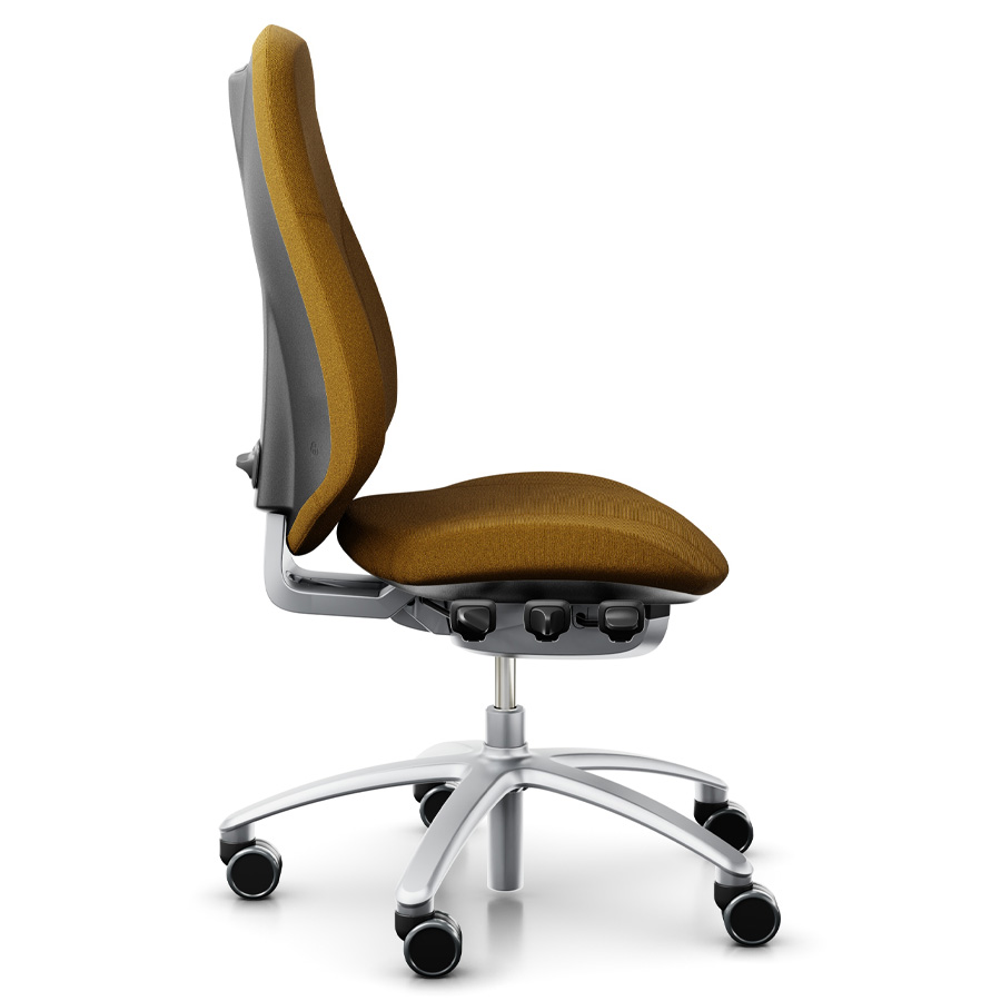 RH Mereo 300 silver hohe Rückenlehne - Capture ocker - Seitenansicht