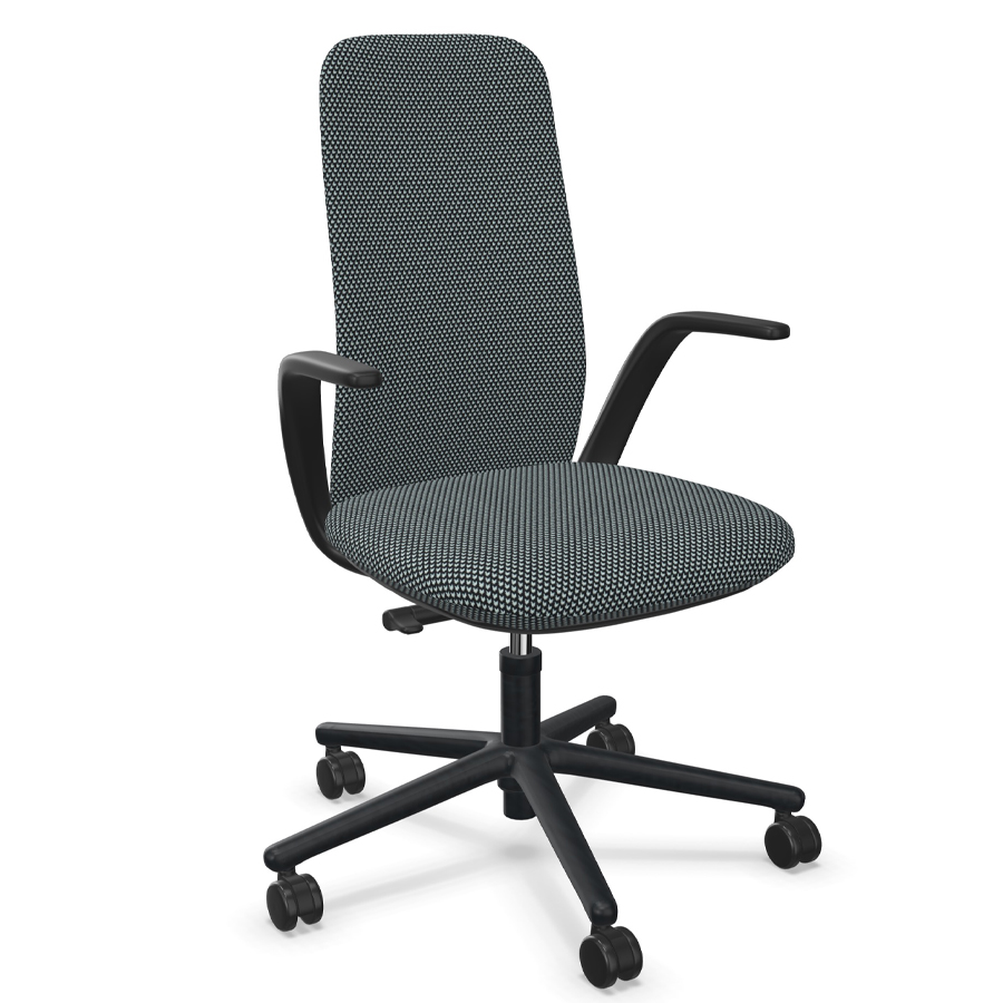 HAWORTH Nia Bürostuhl - Stoff Diagonale dunkelgrau