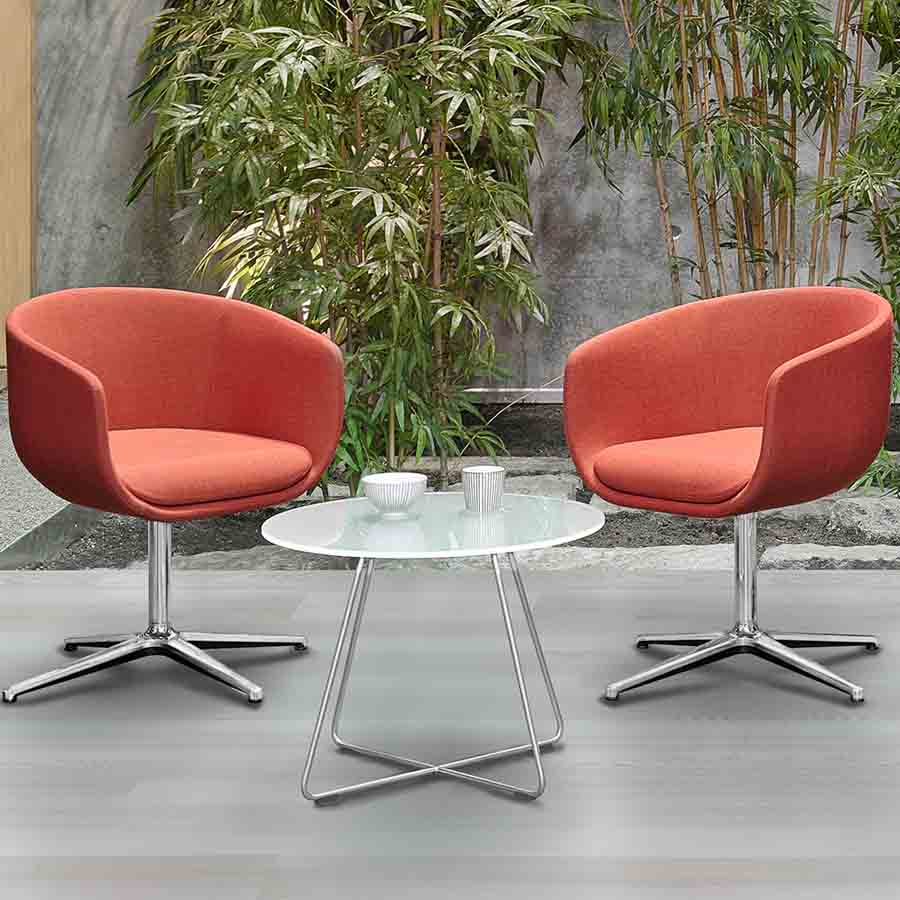 Profim Nu 20F Fußkreuz chrom - Bezug einfarbig - Beispielfoto