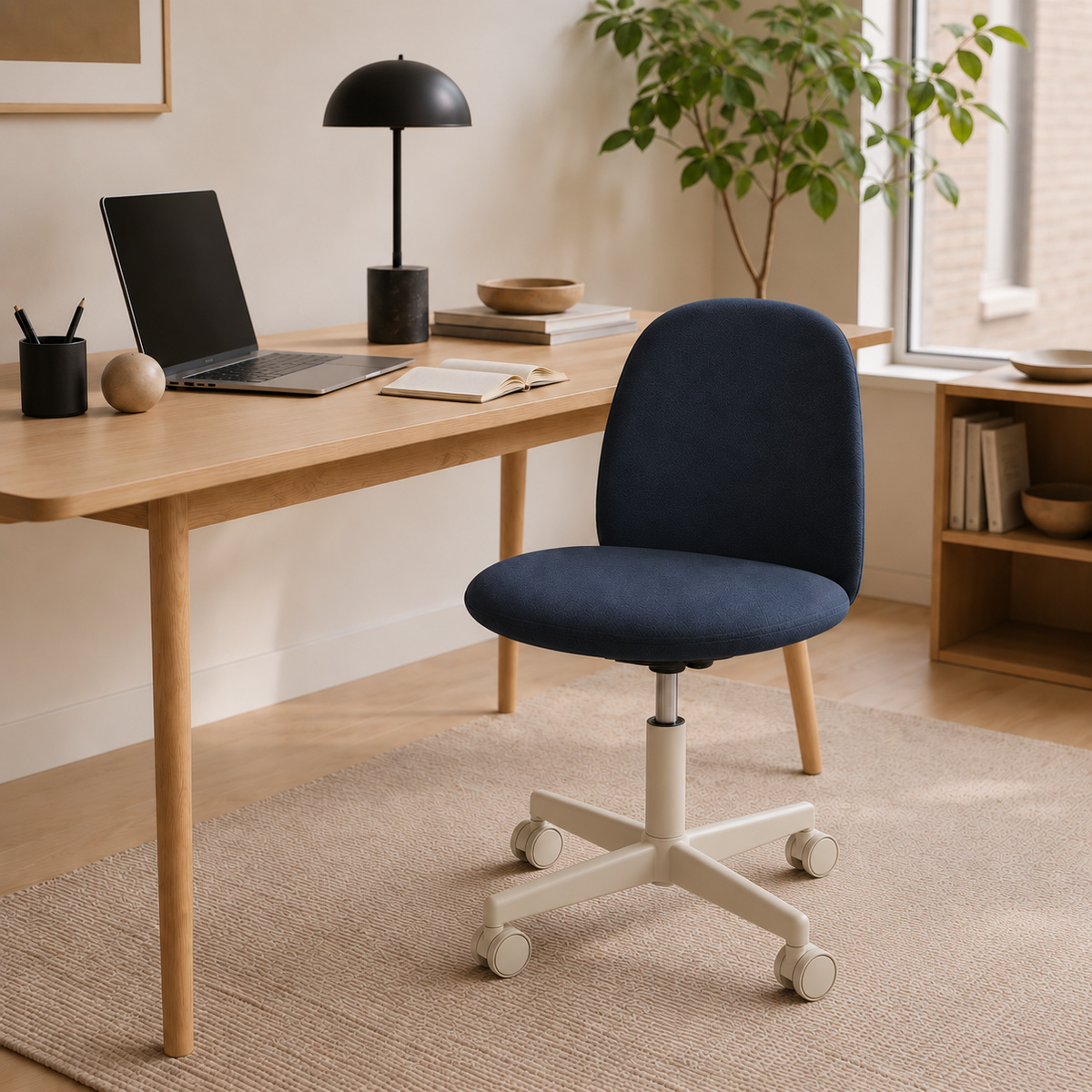 HAG Minu Cura Loop Blau und Gestell Wheat