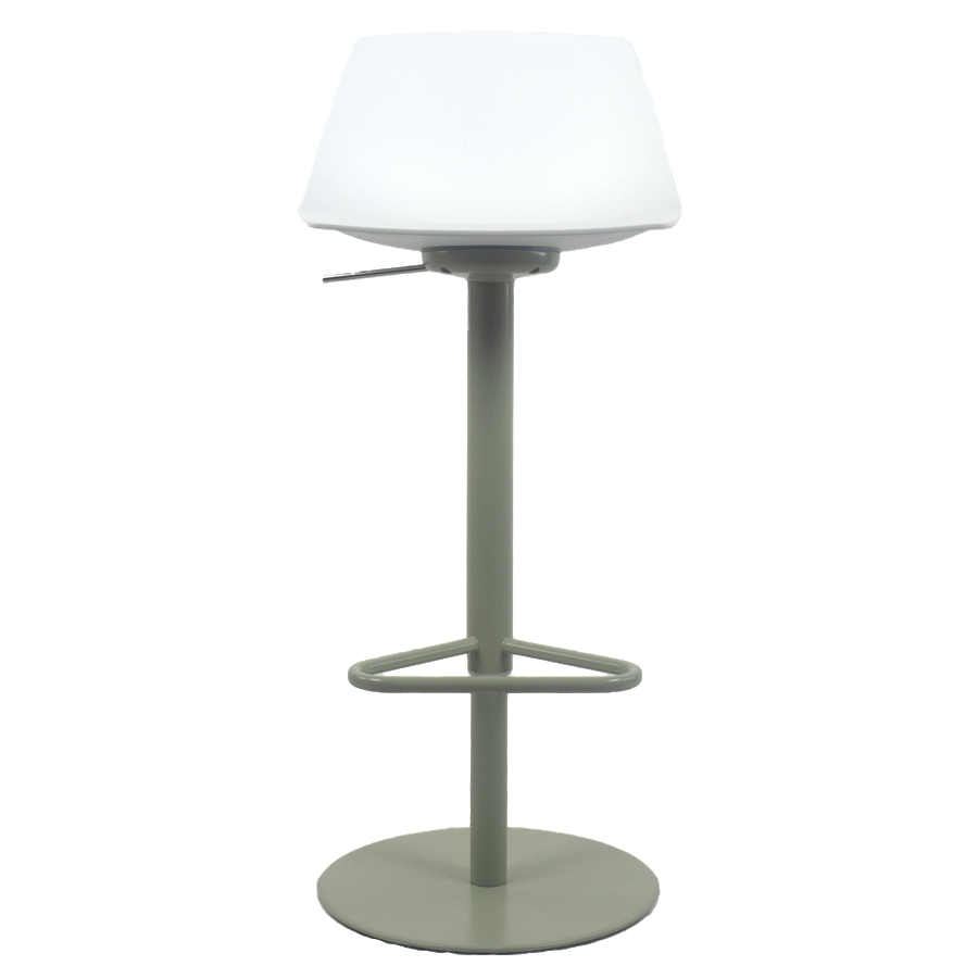 lapalma MIUNN S104 Barhocker | Baydur weiss | Gestell Pistazie | Platte rund