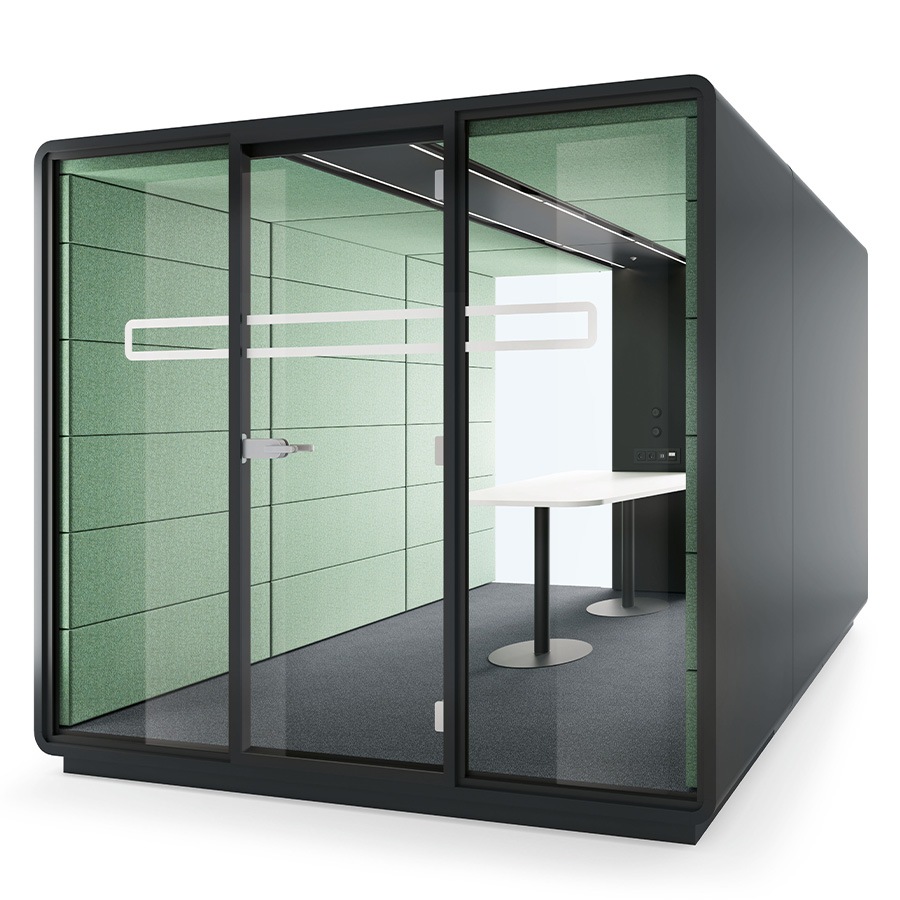 Hushoffice Hushmeet.L Akustikbox konfigurierbar in Wool Jade