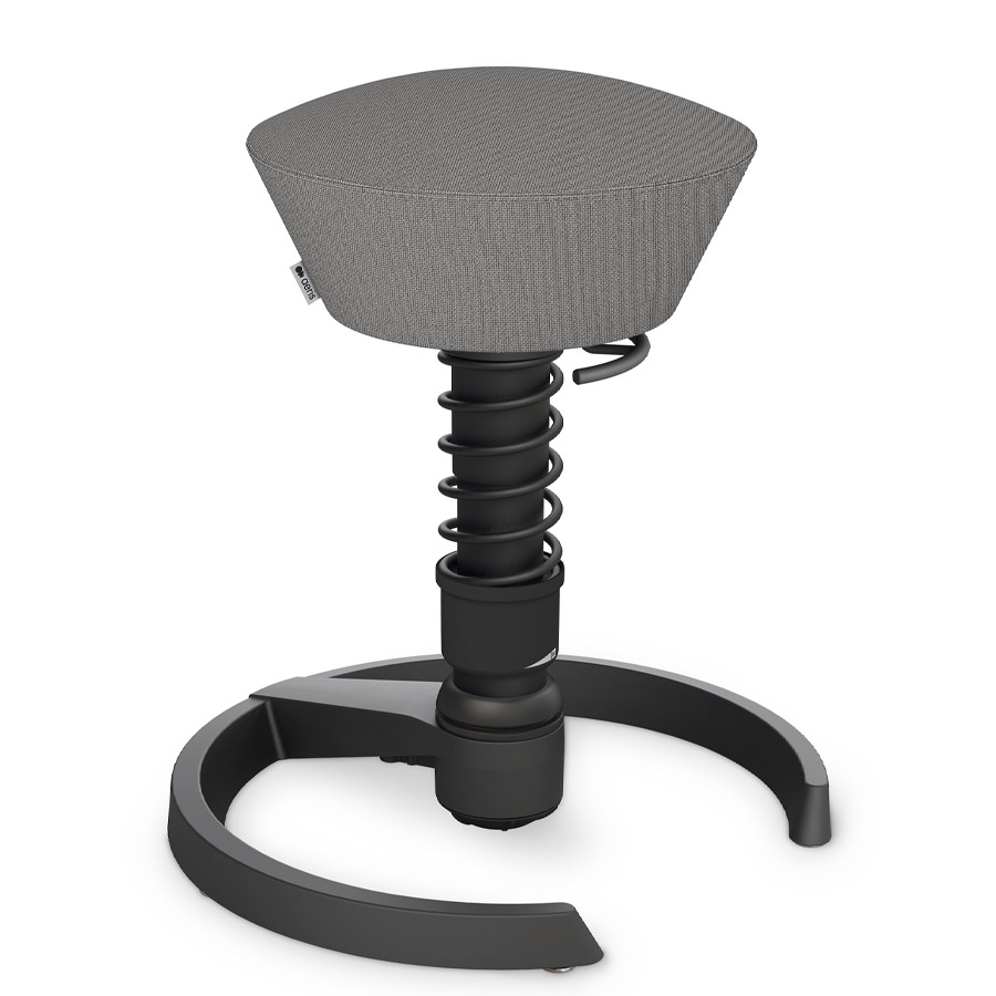 Aeris Swopper Cura hellgrau meliert | Gestell schwarz | Gleiter