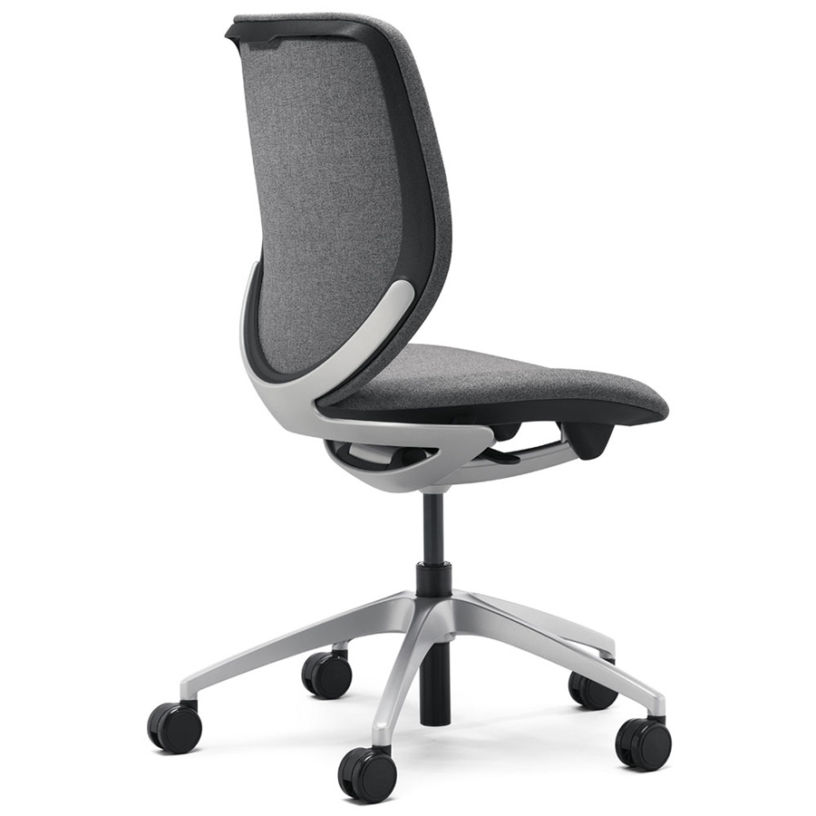 Giroflex 313 Drehstuhl mit Polsterrücken - ohne Armlehnen - Seitenansicht