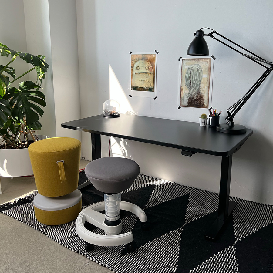 Bundle Schreibtisch CLEO schwarz & aeris Swoppster