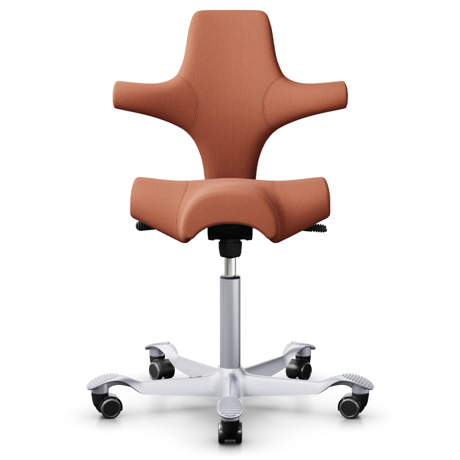 HAG Capisco 8106 | Bezug Capture 4301 koralle | Gestell silber