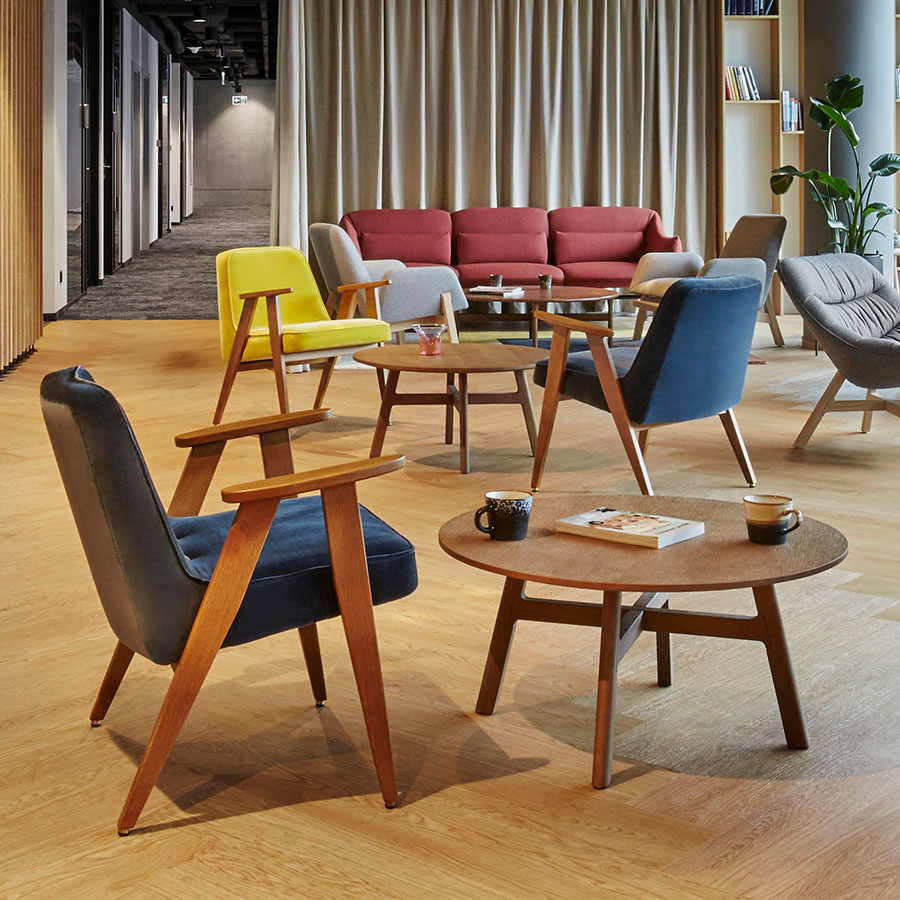 Noti Mishell Beistelltisch Holzgestell Höhe 40 cm in Eiche natur