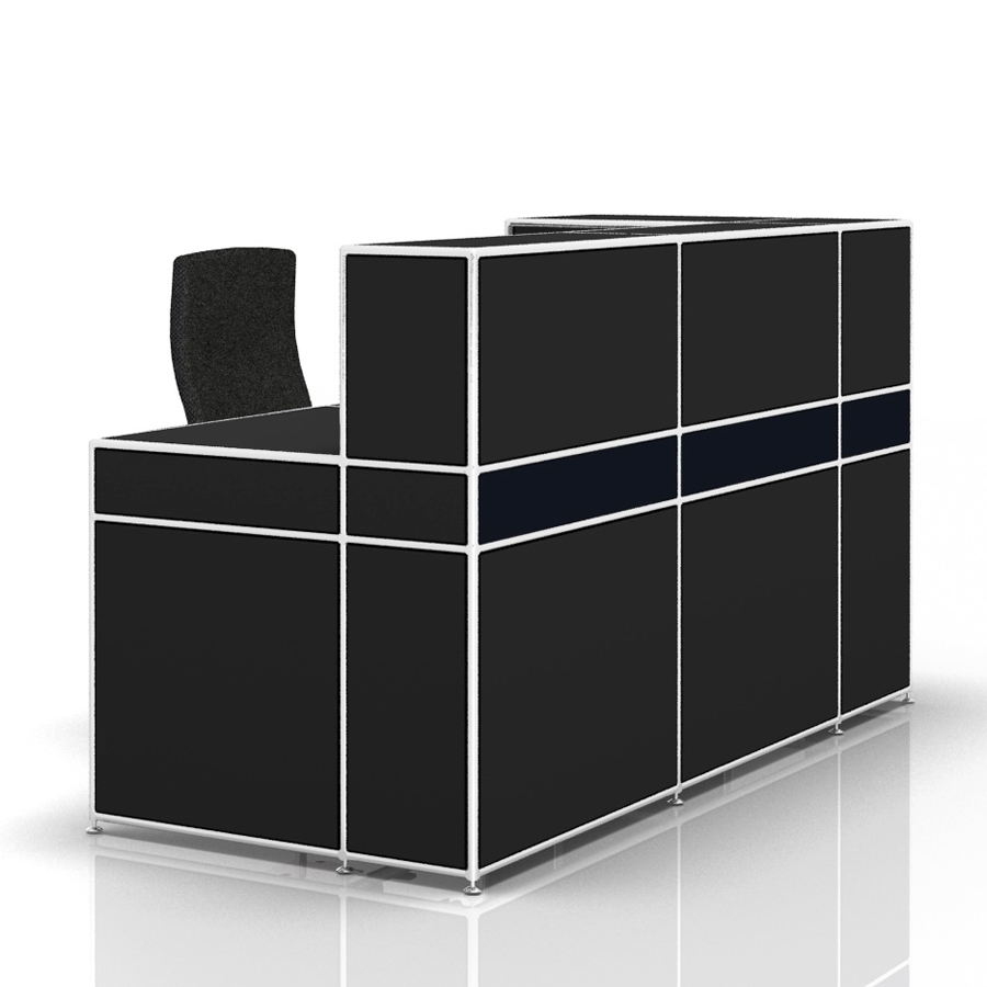 Bosse Modul Space Empfangstheke 5 schwarz