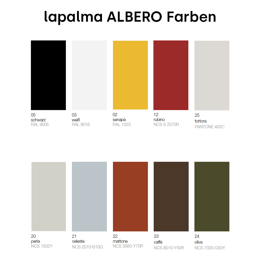 lapalma ALBERO Kleiderständer Farben