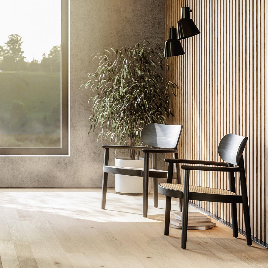 THONET 119 Holzstuhl mit Armlehnen - Beispielbild