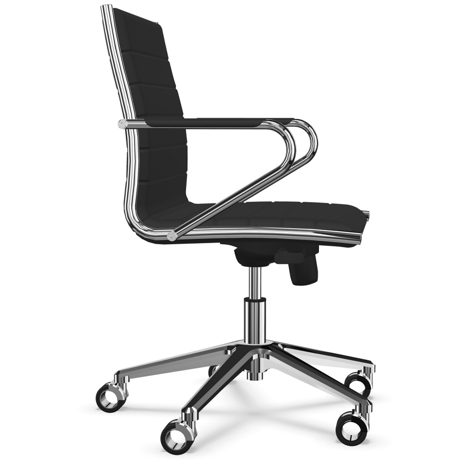 Sitland Classic Managerstuhl Leder schwarz mit Armlehnen