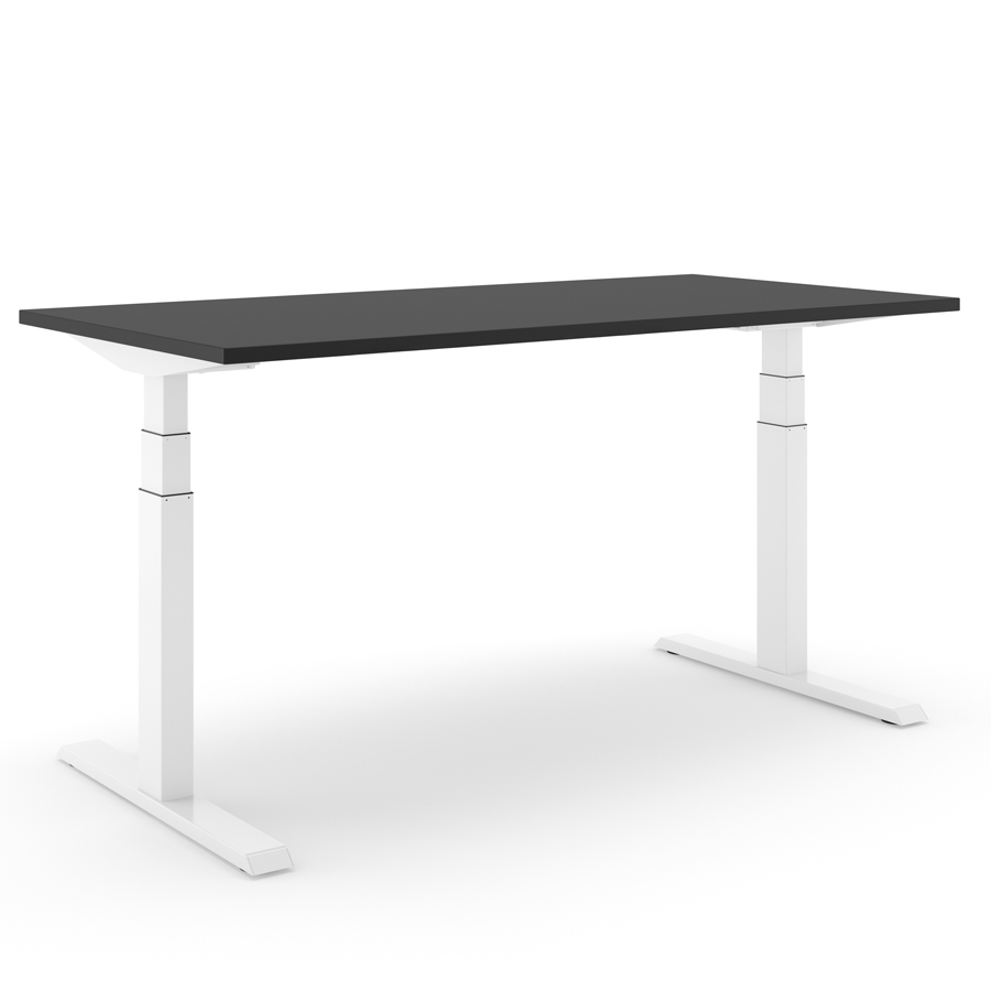 Actiforce Schreibtisch Steelforce SLS 670 PRO - Gestell weiß - Platte schwarz