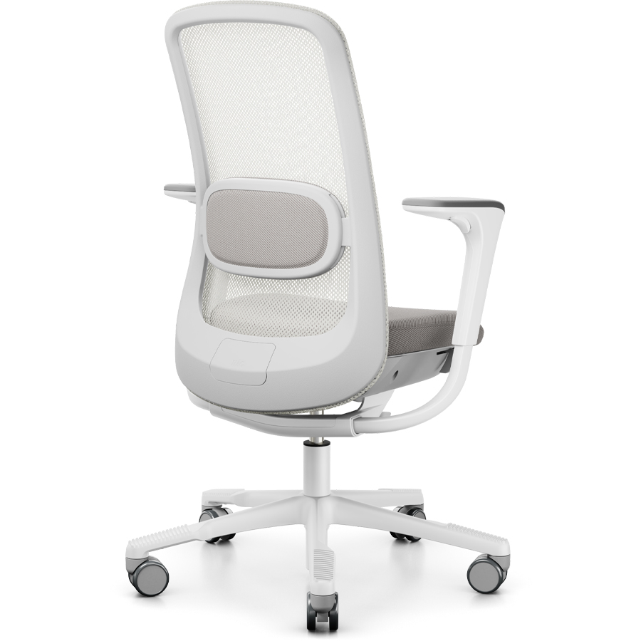 HAG SoFi Mesh 7500 Putty Grey und Sitzpolster aus Oceanic Light Grey