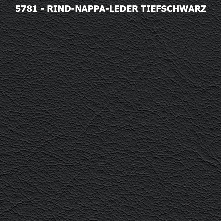 Rind-Nappa-Leder - Tiefschwarz