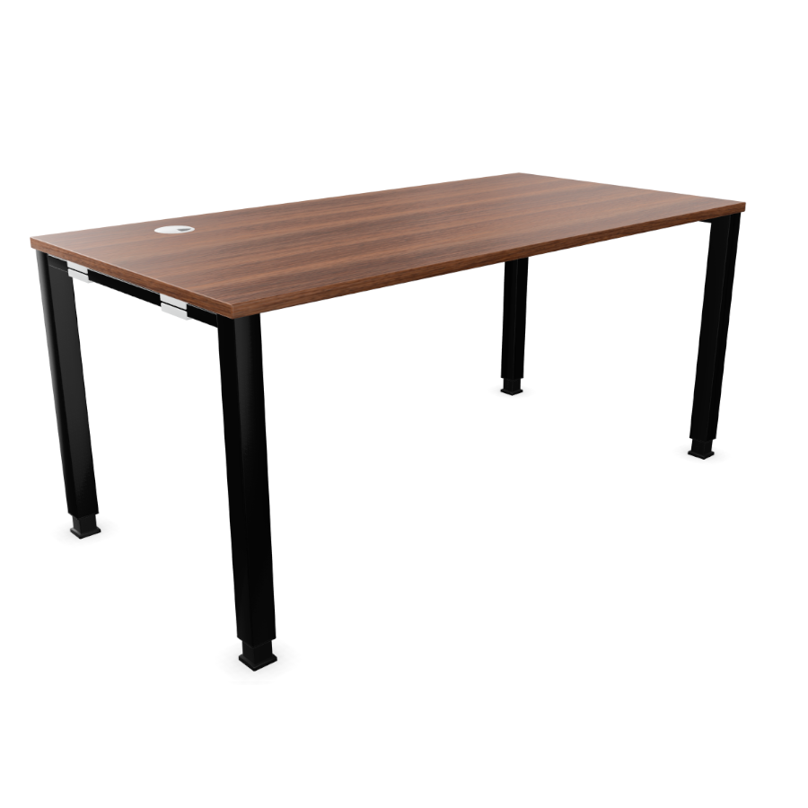 Palmberg Systo Tec Platte Nussbaum Natur mit Gestell Schwarz