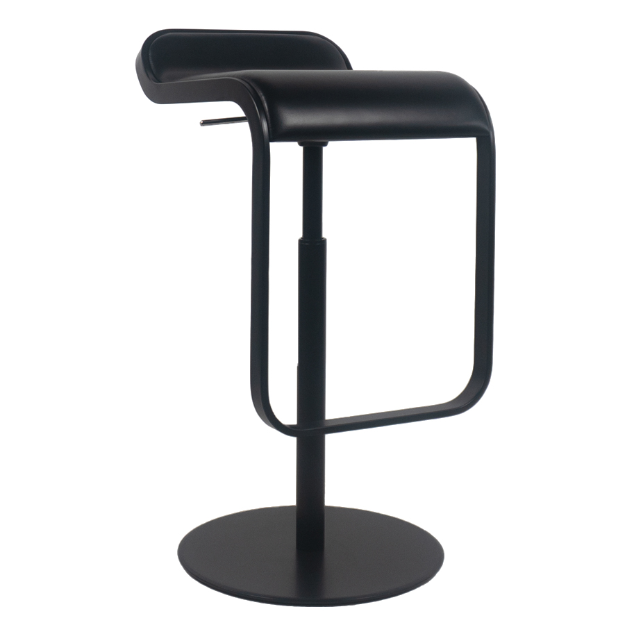 lapalma LEM S79 Sitzbezug Leder schwarz | Gestell und Gasfeder komplett schwarz