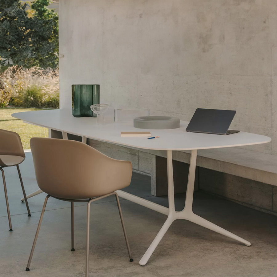 lapalma Trail Tisch Outdoor | Platte rechteckig HPL weiß