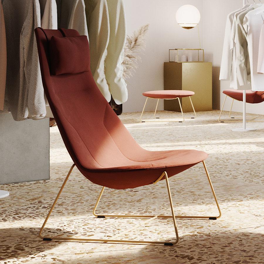 Profim Chic Lounge Sessel mit hoher Rückenlehne