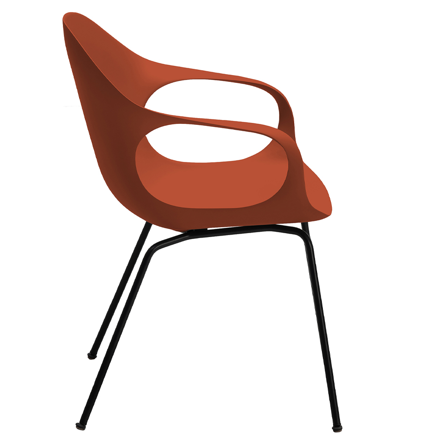 Kristalia Elephant Vierfuß | Schale terracotta | Gestell schwarz