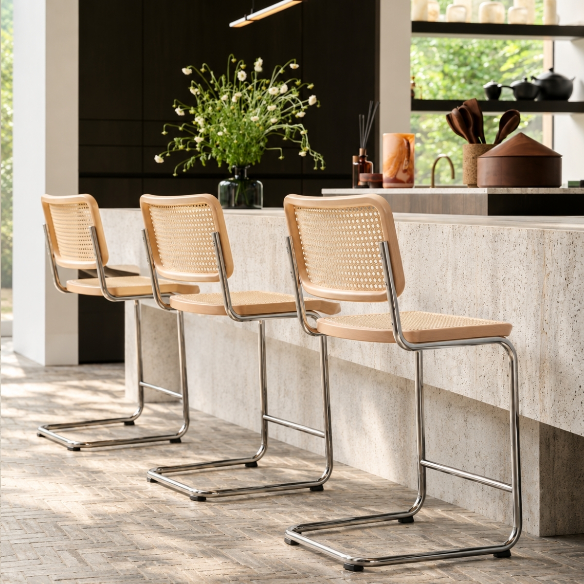 thonet Barhocker buche natur - milieu