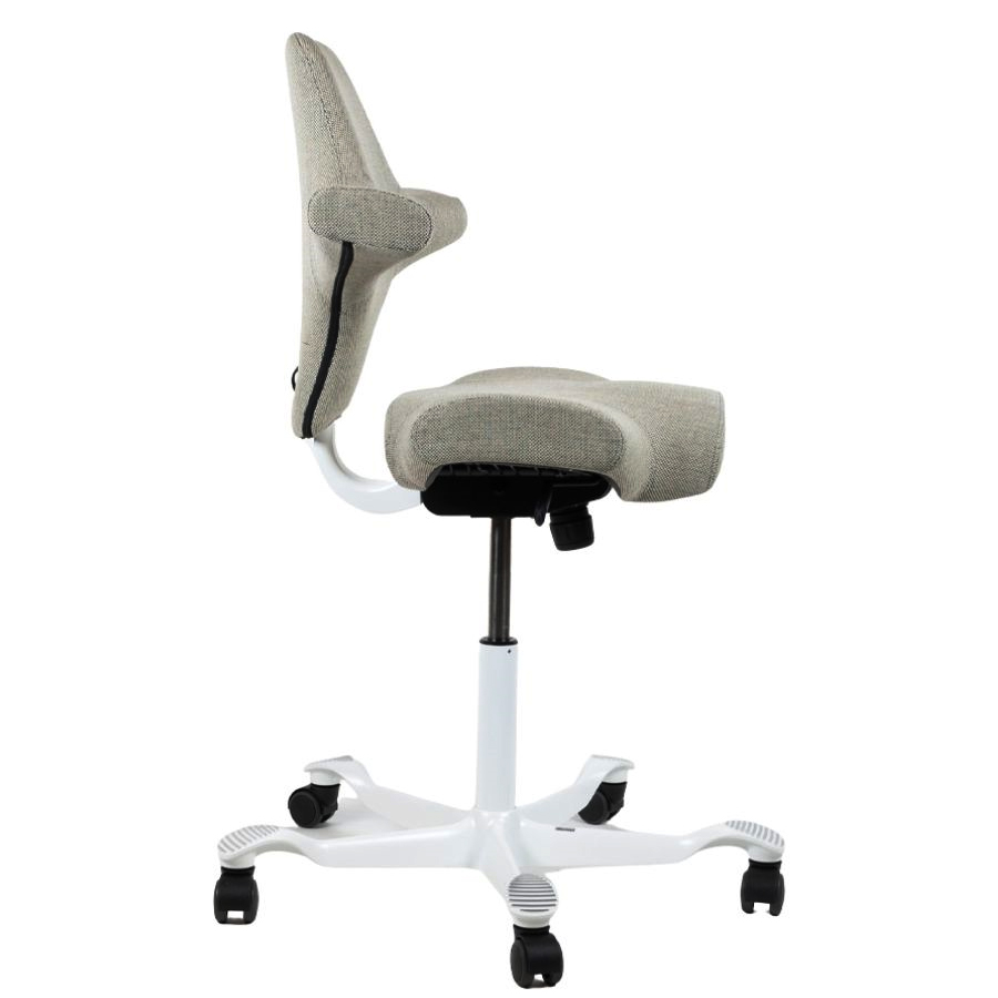 HAG CAPISCO 8106 Stoff Re-wool 0408 lindgrün - Gestell weiß
