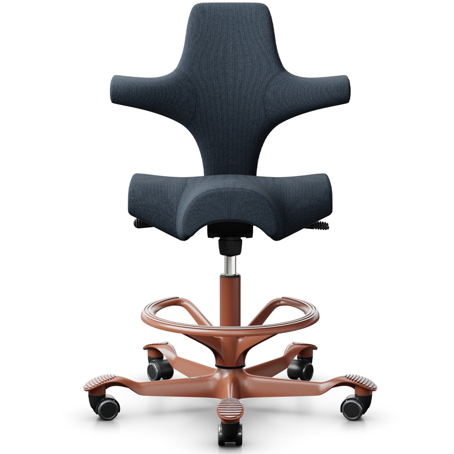 HAG CAPISCO 8106 Stehhilfe mit hoher 265 Gasfeder Blush Rose - Bezug Cura 66165 - Fußring