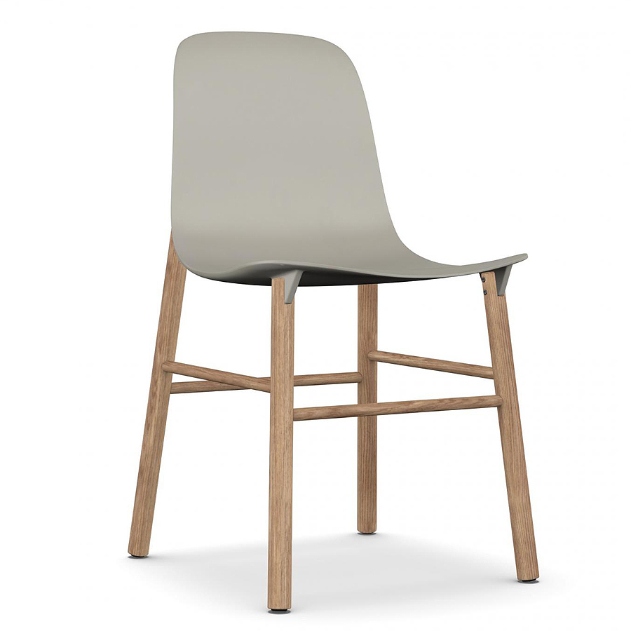 kristalia sharky beige gestell eiche