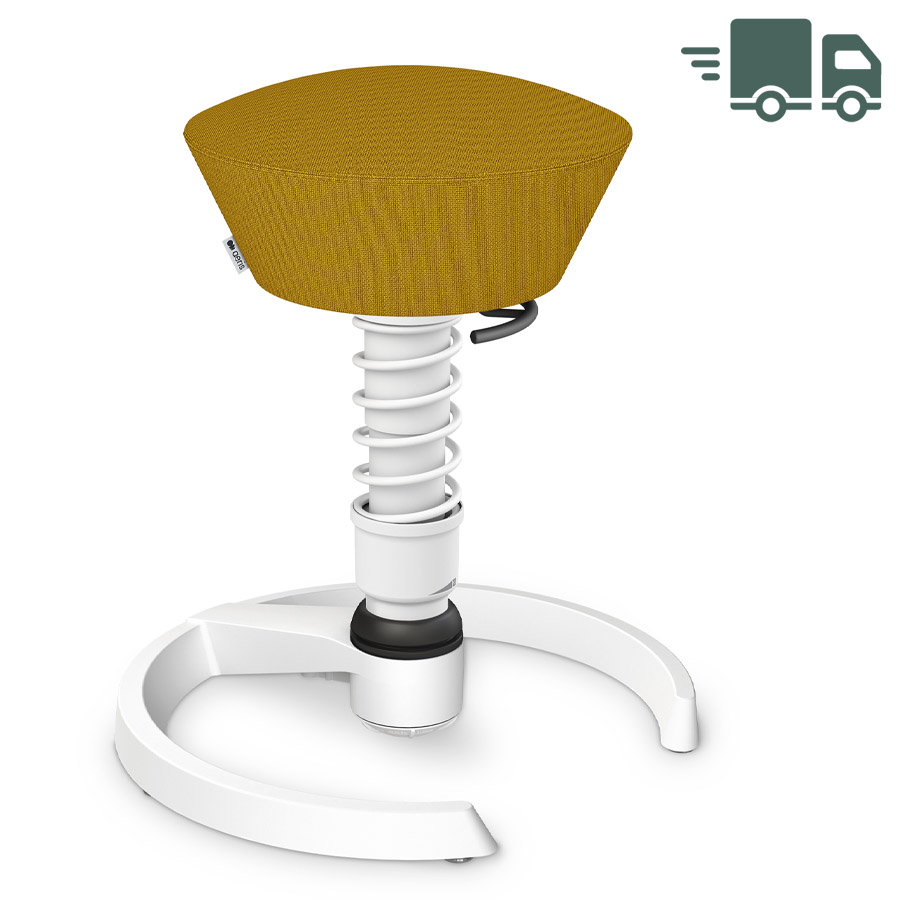 Aeris Swopper Cura gelb meliert | Gestell weiß | Gleiter