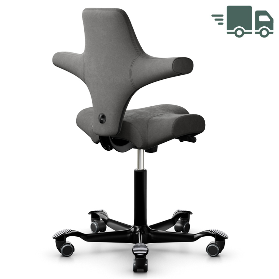 HAG CAPISCO 8106 Stoff Comfort grau Gestell schwarz