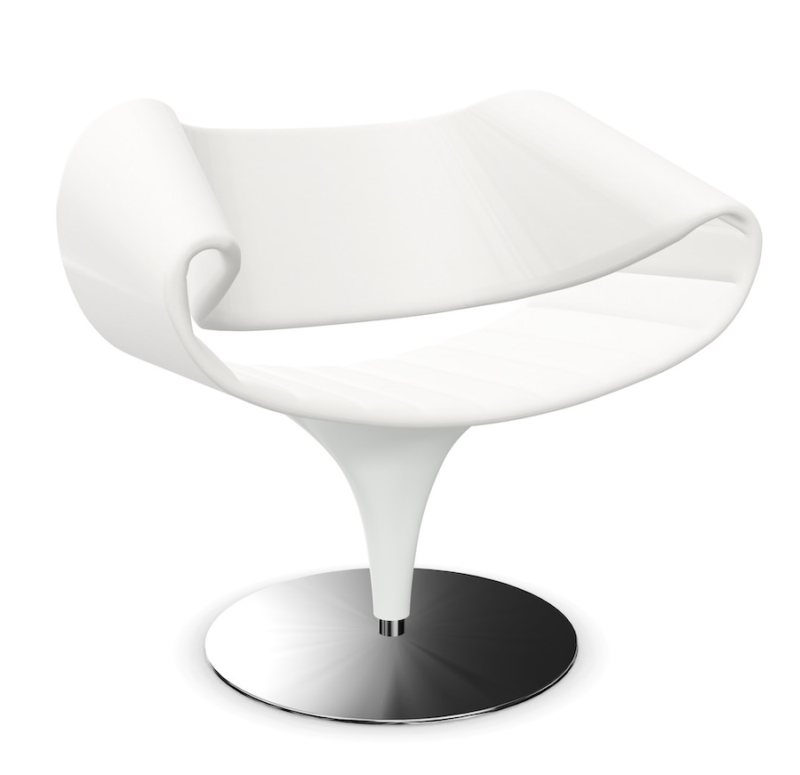 Züco Perillo Lounge Sessel PR 281 - Echtleder - Pure white