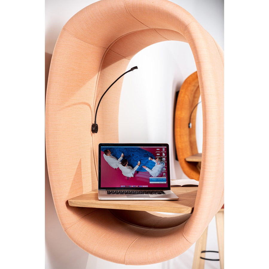 BuzziSpace BuzziRing | Akustik Minibüro | Orange | Beispielbild