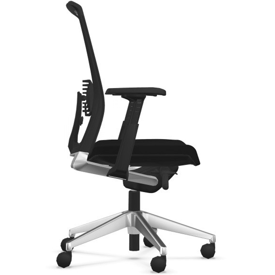 HAWORTH Very (Comfort 62) schwarz mit Netzrücken - Seitenansicht