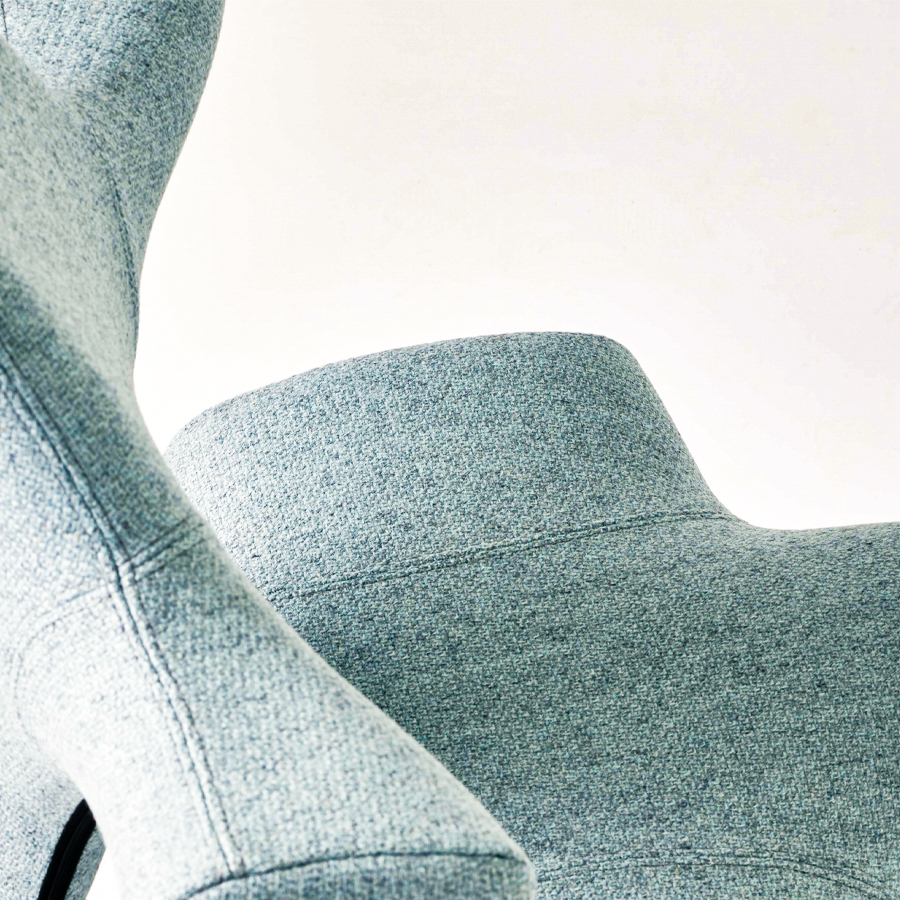 HAG CAPISCO 8106 Stoff Suldal SUL810 - Gestell schwarz - Detailbild 1