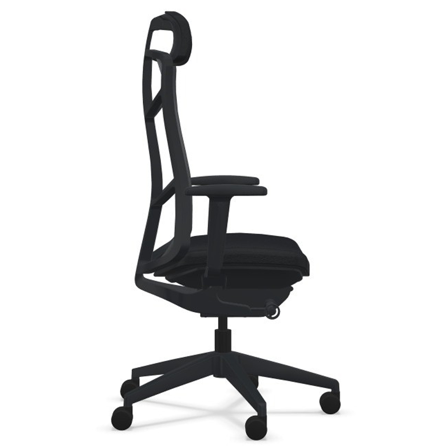 K+N JET.III Netzrücken mit Nackenstütze schwarz - Seite