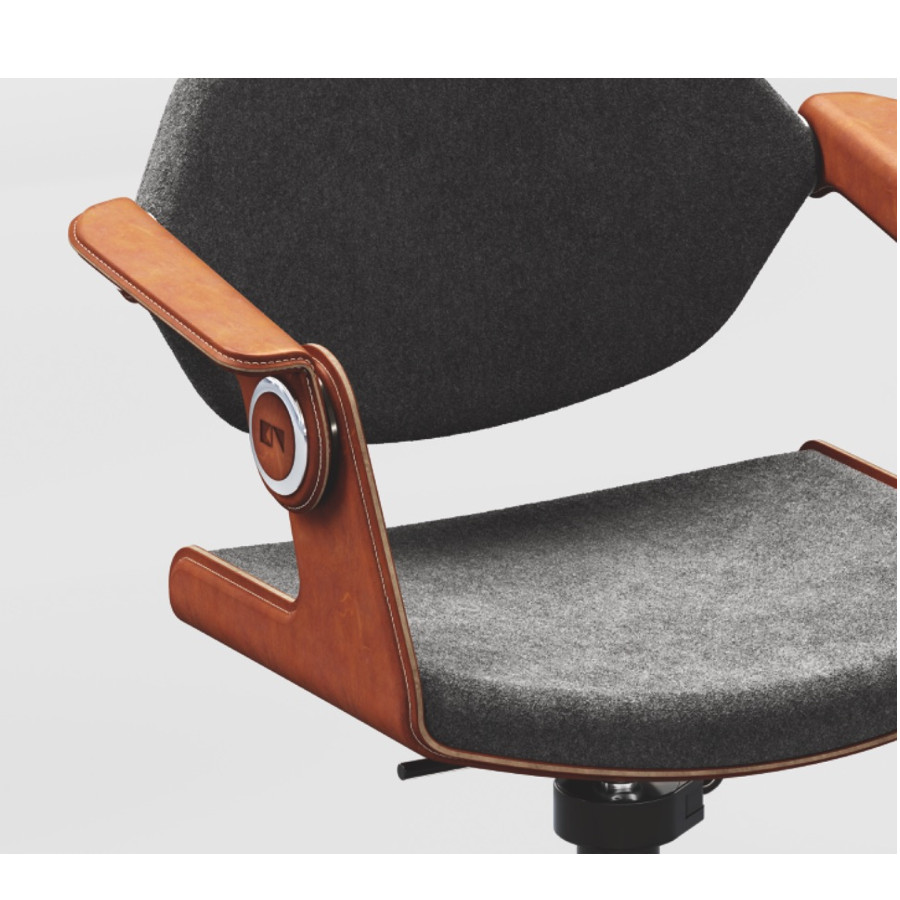 König+Neurath Balance Chair beledert Detailaufnahme