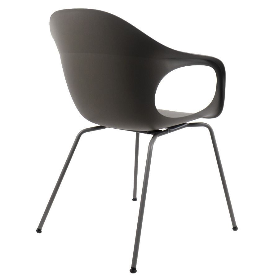 Kristalia ELEPHANTINO Stuhl mit Vierfußgestell Farbe londongrau