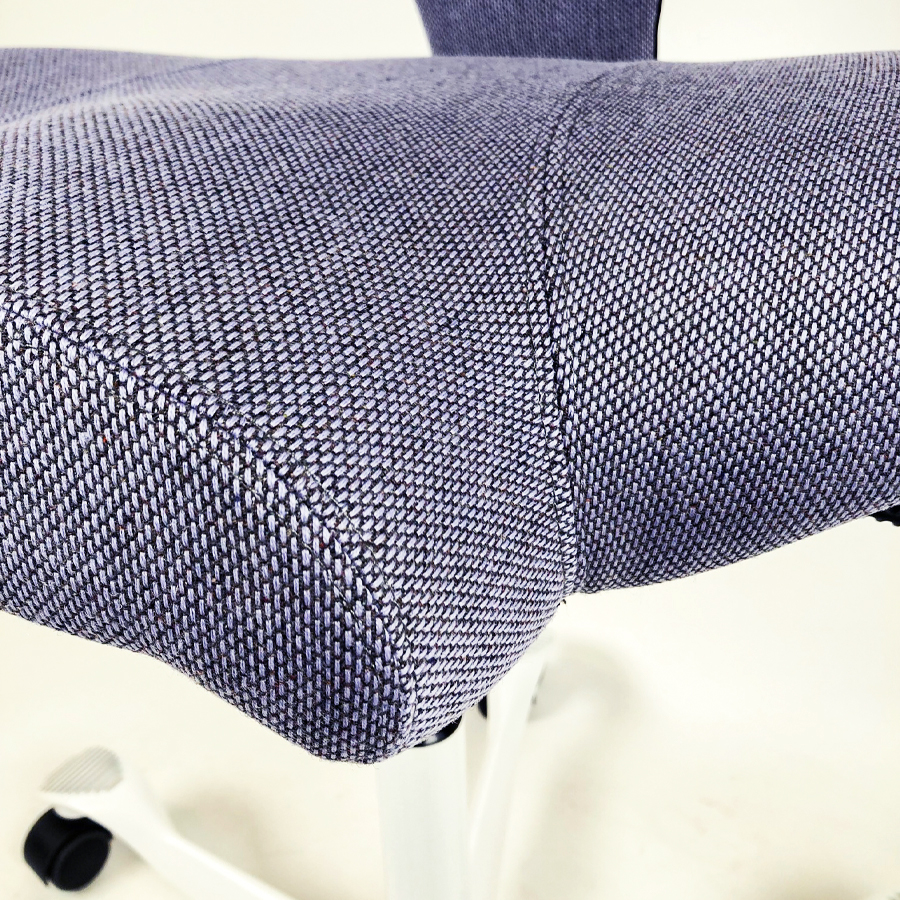 HAG CAPISCO 8106 Stoff Re-wool 0658 taubenblau - Nahaufnahme