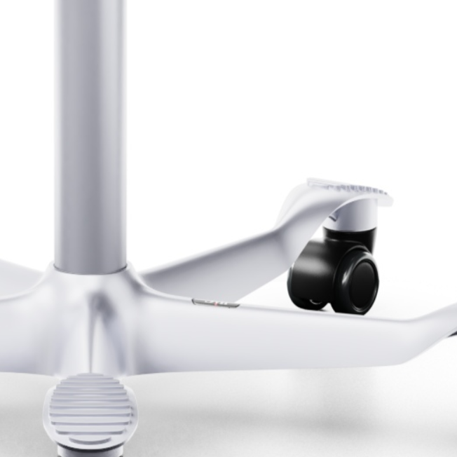 HAG Capisco  8106 Leder schwarz mit Gestell silbergrau