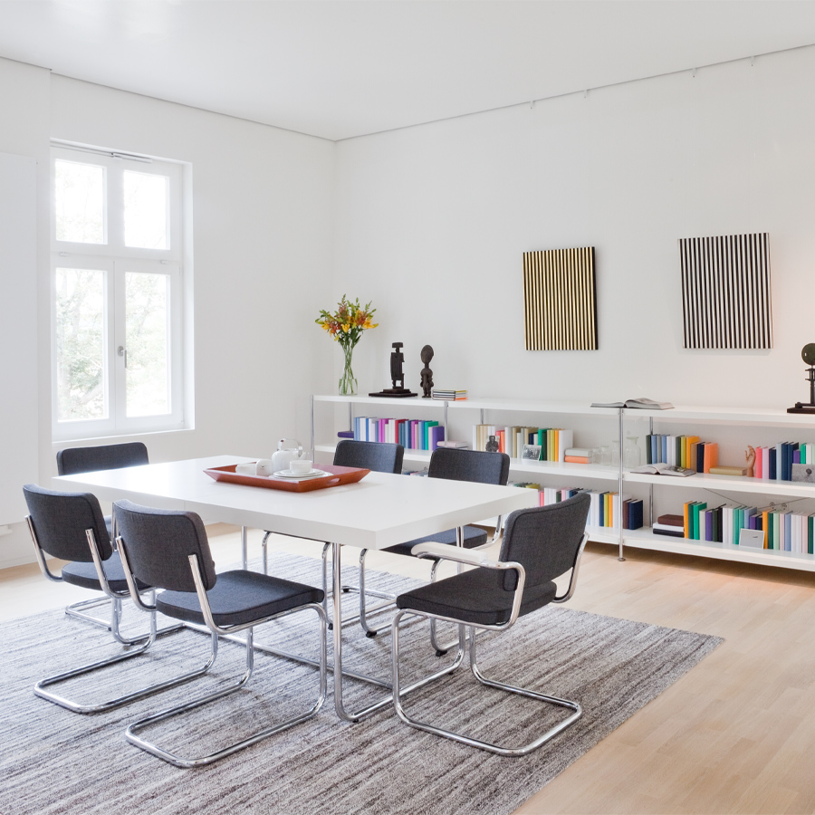 THONET Stahlrohr-Freischwinger S 32/64 PV Polstersitz - Beispielbild