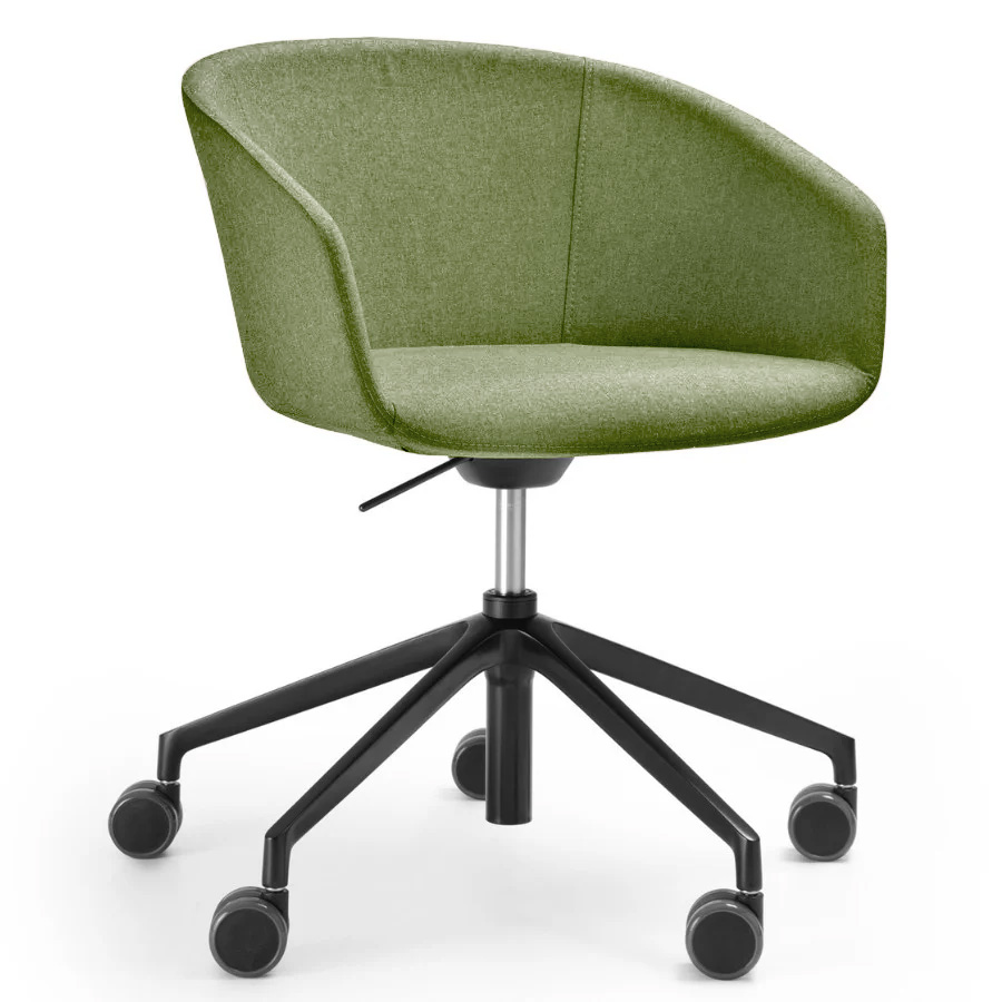 Bejot oxco small OX S 5R Bürostuhl Konferenzstuhl auf Rollen grün Fenno