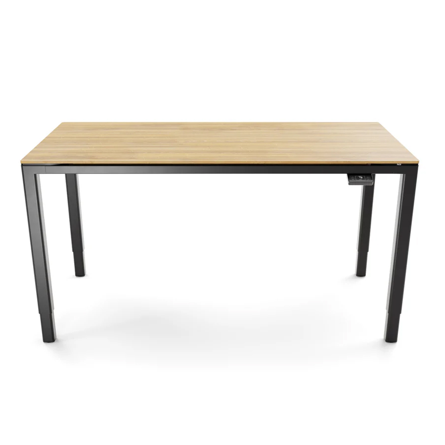 Yaasa Desk Four Tisch Gestell schwarz, Tischplatte Eiche natur