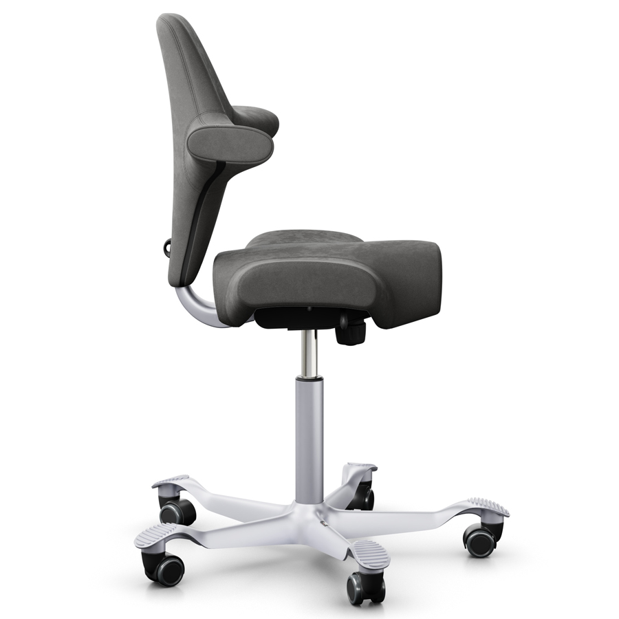 HAG CAPISCO 8106 Stoff Comfort grau Gestell silber