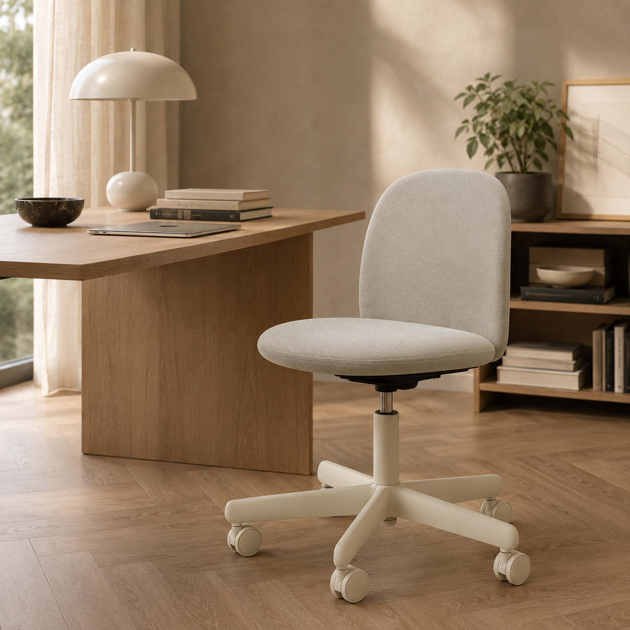 HAG Minu Stoff Beige Technicolour und Gestell Wheat