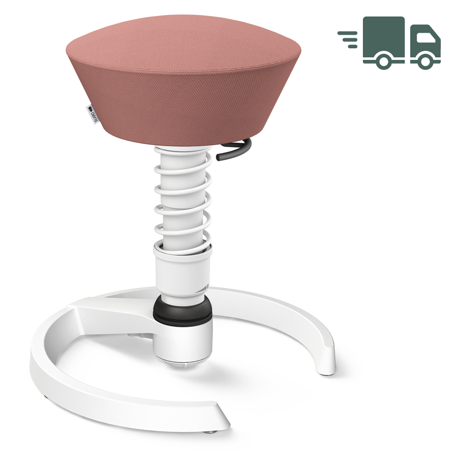 Aeris Swopper Select Wolle blassrosa - Gleiter - Gestell weiß - Standardfeder