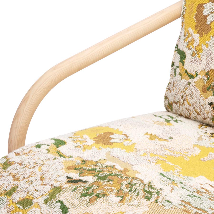 THONET 2001 Bugholzsessel Esche mit Armlehnen - Beispielbild