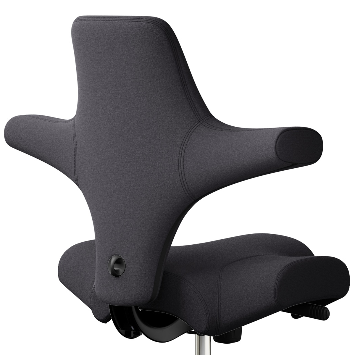HAG CAPISCO 8106 | Stehhilfe mit Fußring | Stoff Xtreme Charcoal | Gestell schwarz