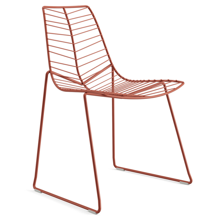 Arper Leaf Stuhl 1819 terracotta