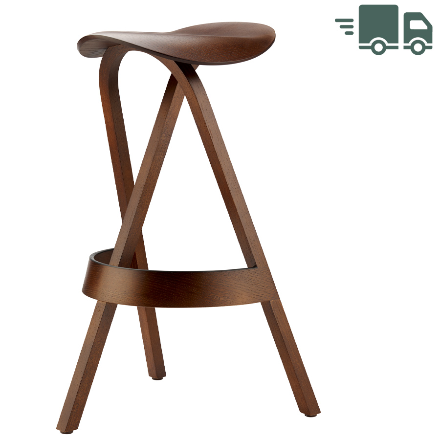 THONET 404 H Holzbarhocker - Nussbaum